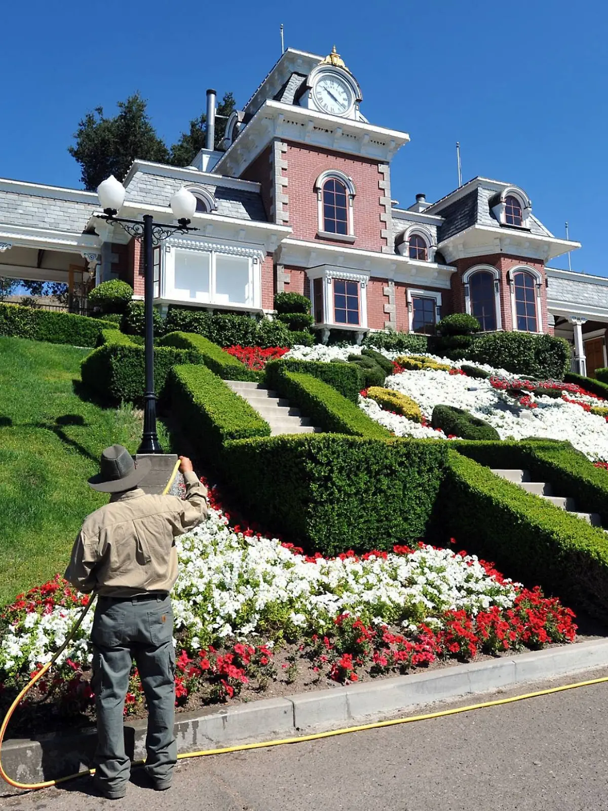 Jul 2 2009 Los Olivos California USA The media gets a rare look inside Neverland Ranch res