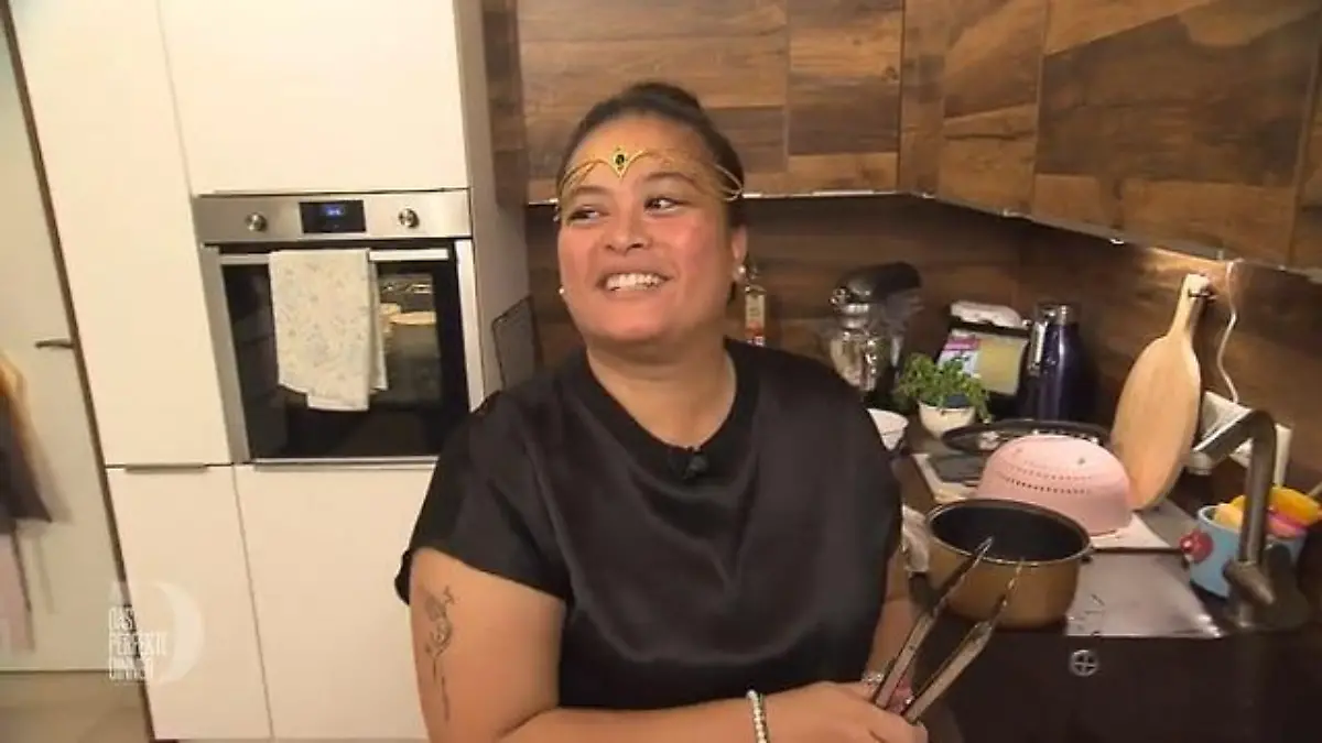 Eine Erscheinung wie aus einem indischen Tempel Fusion-Abend Pauline