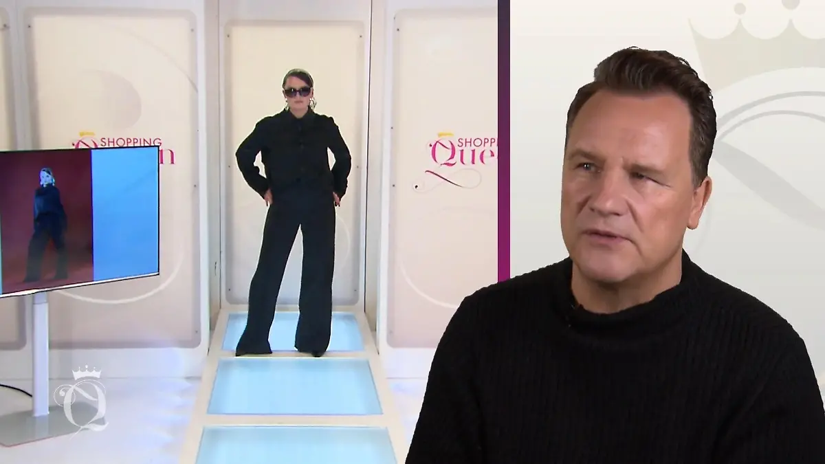 Franca präsentiert ihr Outfit auf dem Laufsteg.