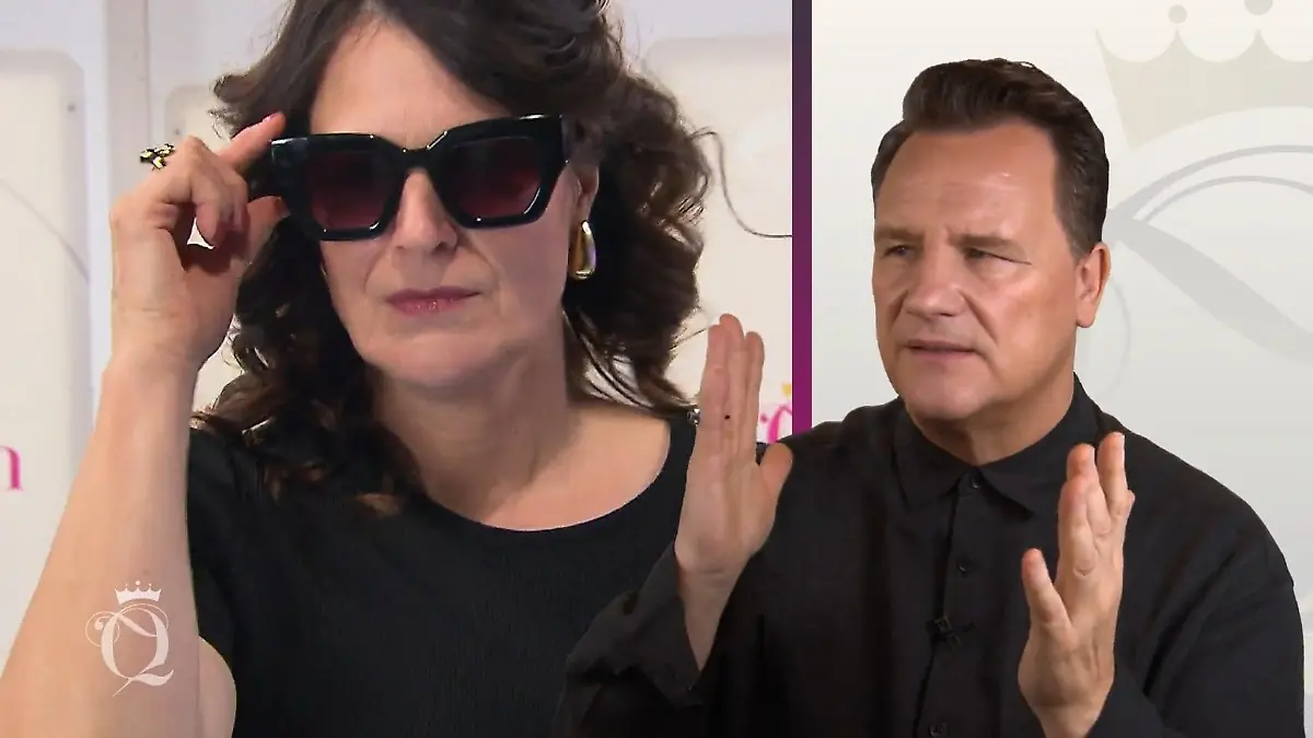 Elegant, klassisch, High Heels – zündet Nicoles Auftritt bei der Konkurrenz? Nicole auf dem Catwalk