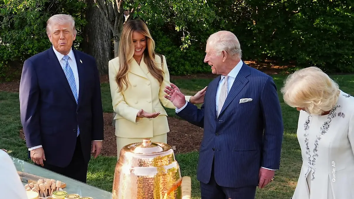 Charles trifft Trump: Tee, Bienen und politische Spannungen Royals im Weißen Haus