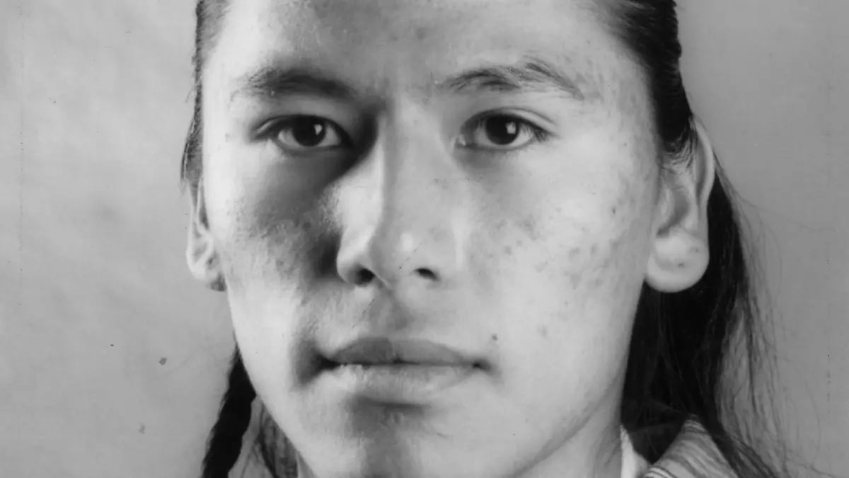 circa 1992:  17-year-old Lakota actor Nathan Chasing His Horse, who starred as Smiles A Lot in 'Dances With Wolves'.  (Photo by Etienne Carjat/MPI/Getty Images)