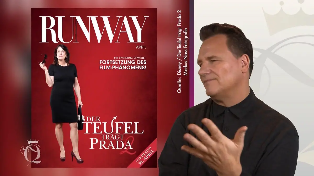 Guido kommentiert das Magazin-Cover mit Nicoles Titelbild.