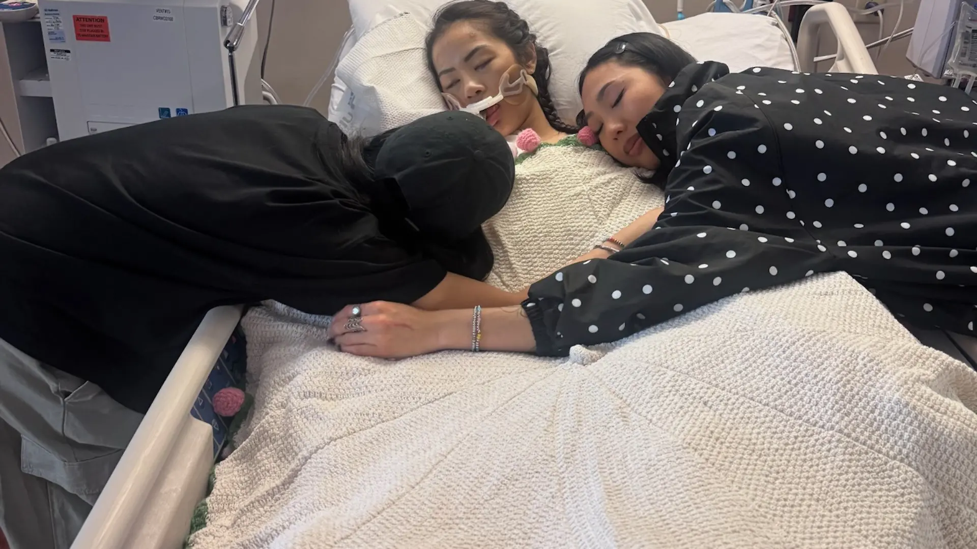 Sarah Danh im Krankenhaus.