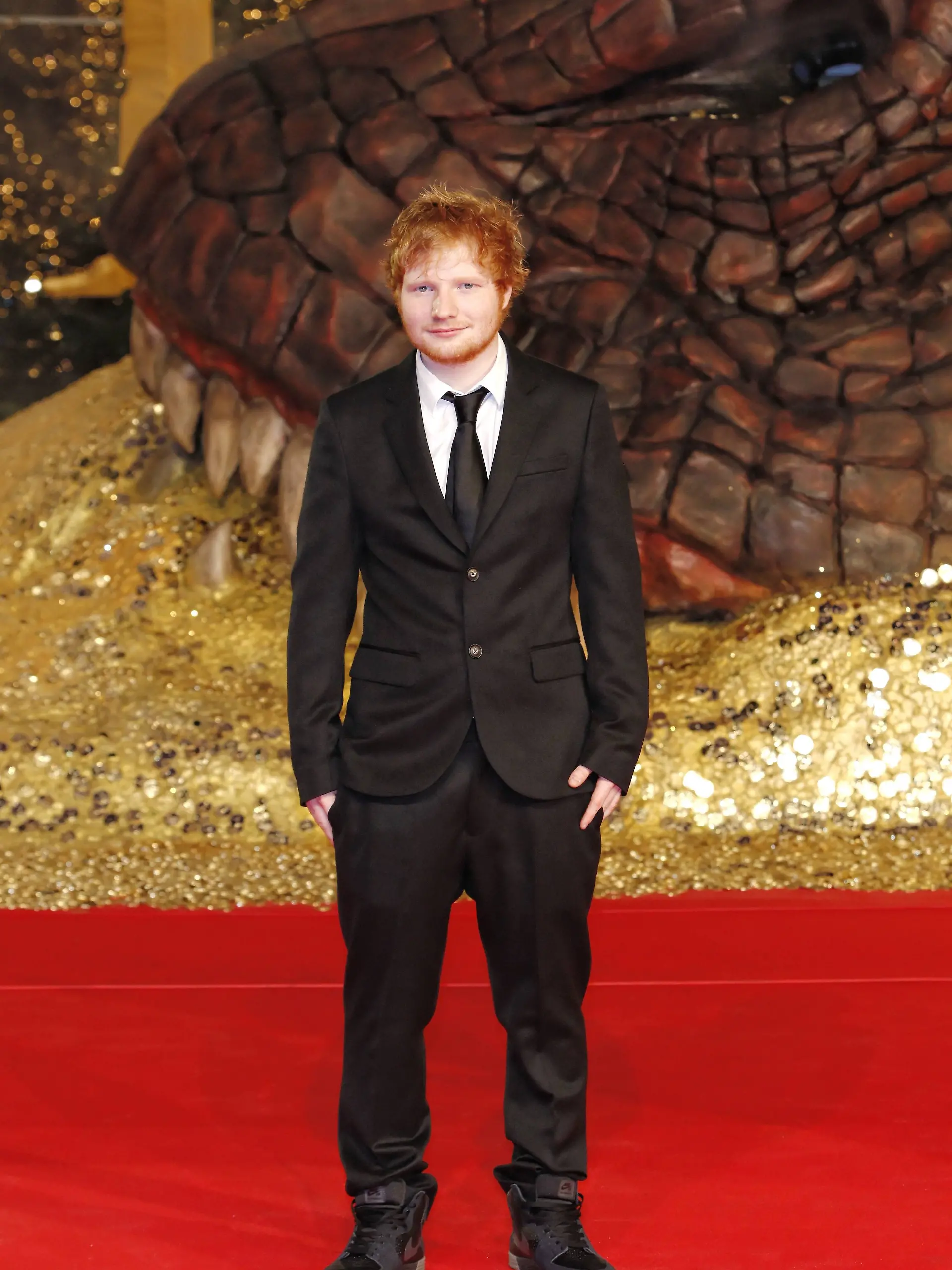Ed Sheeran bei der Europapremiere von „The Hobbit”