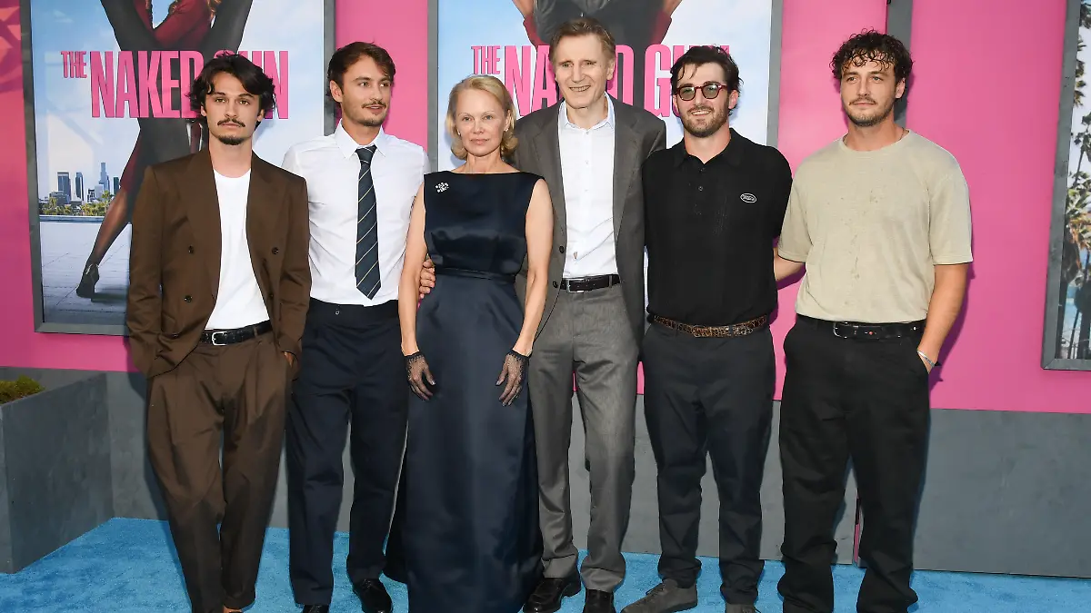 Dylan Jagger Lee, Brandon Thomas Lee, Pamela Anderson, Liam Neeson, Daniel Neeson und Micheál Neeson
