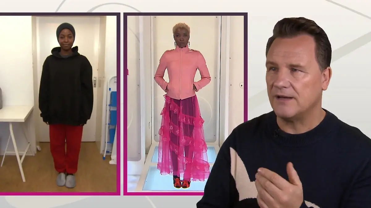 MJ am Morgen in bequemer Kleidung und auf dem Laufsteg.