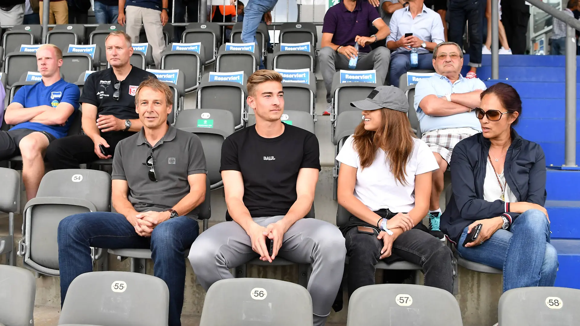 Jürgen und Jonathan Klinsmann bei einem Fußballspiel (Archivbild).