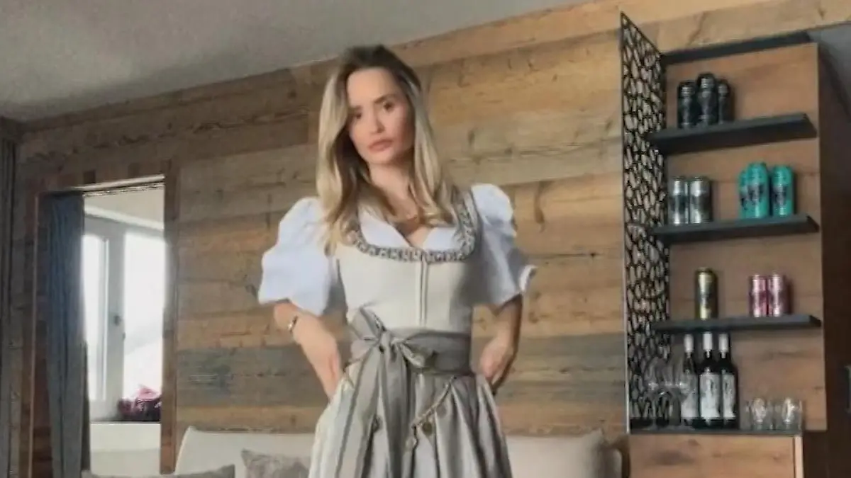 Sexy Dirndl-Video von Davina Geiss – aber DIESES Detail irritiert ihre Fans! Spekulation um Beziehungsstatus
