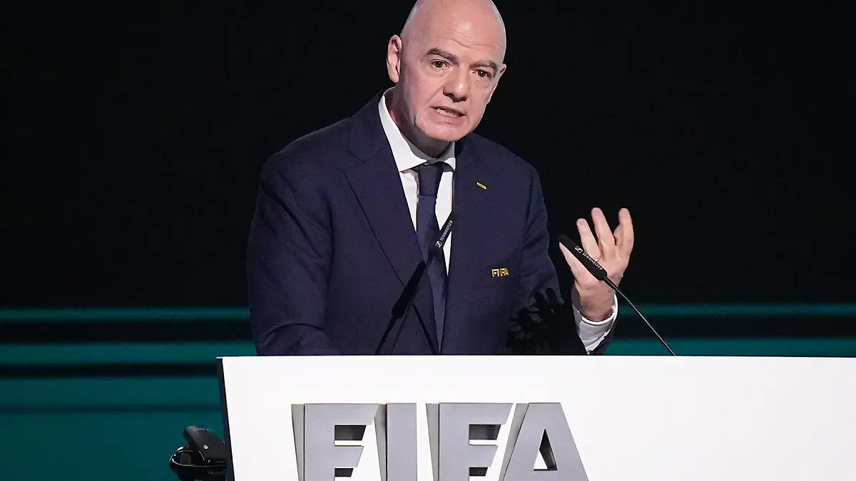Gianni Infantino kündigt seine erneute Kandidatur als FIFA-Präsident an.