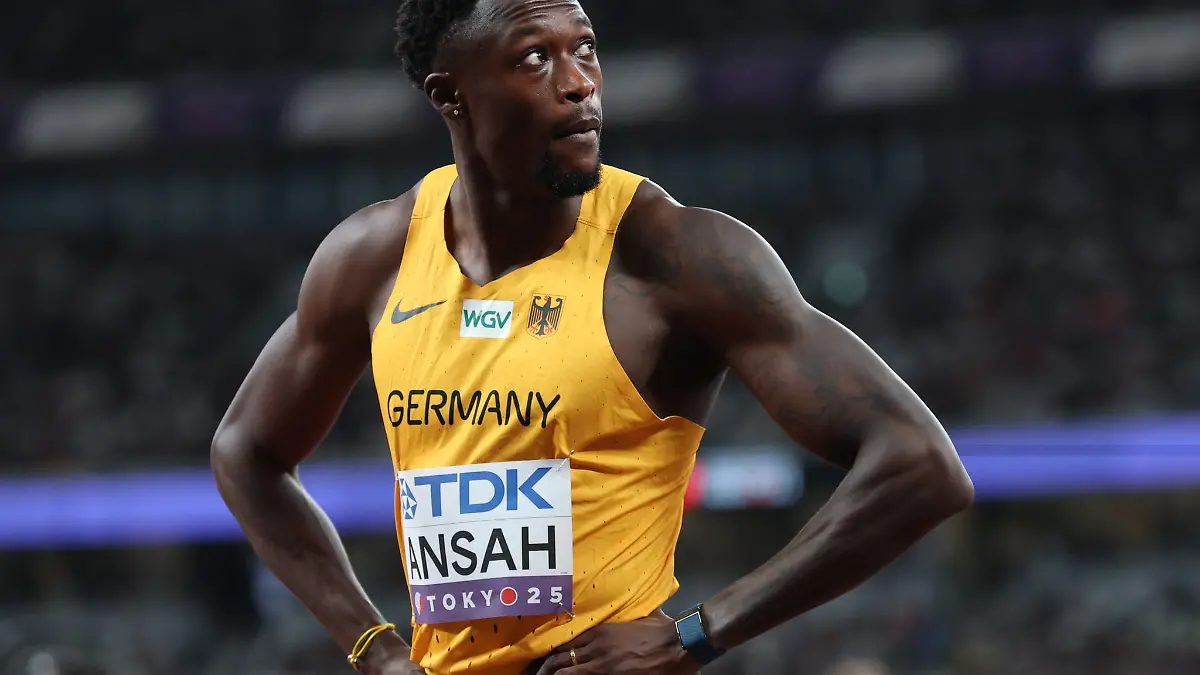 Die deutschen Sprinter um Owen Ansah verbesserten den deutschen Rekord deutlich. (Archivbild)