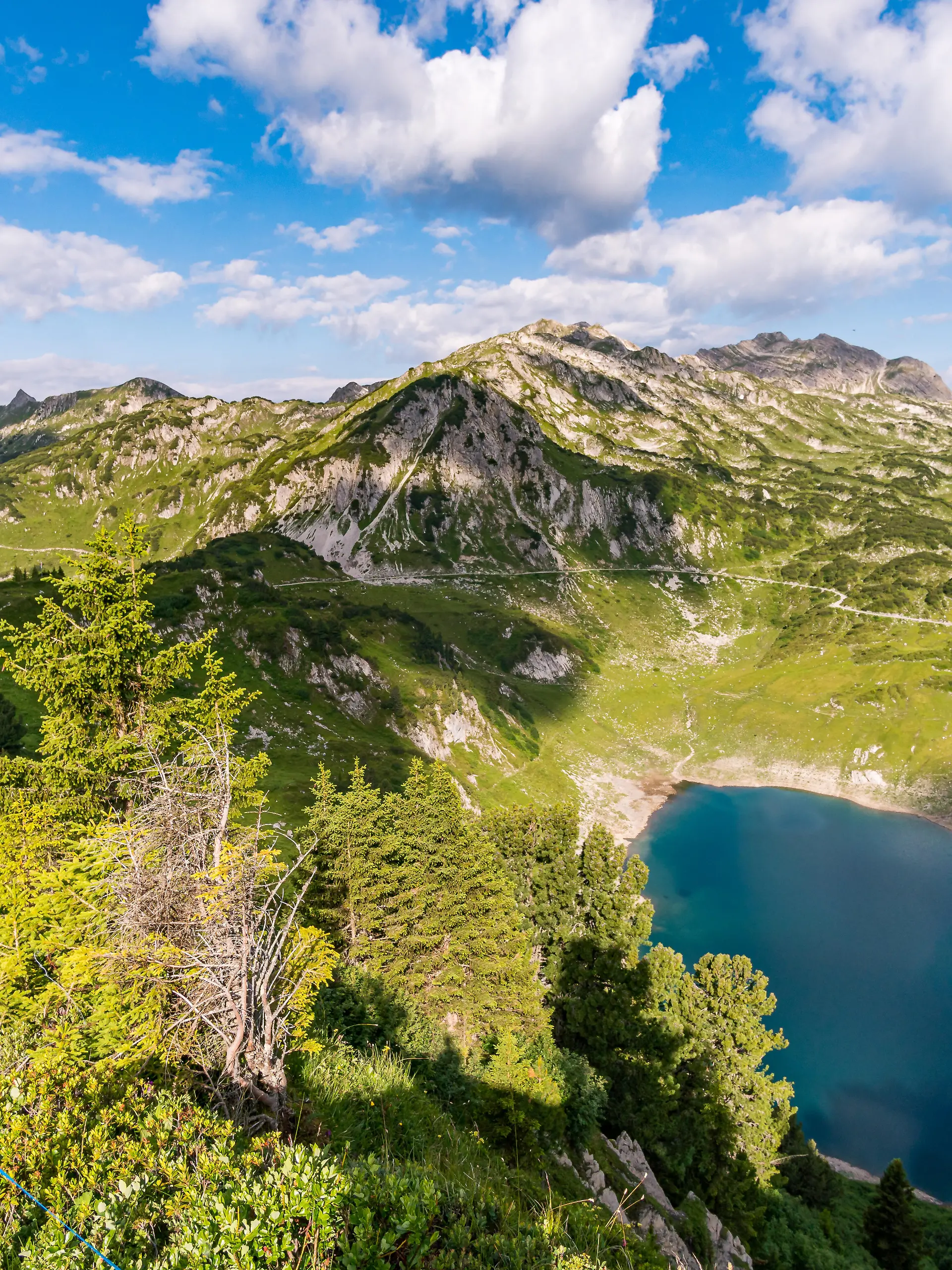 Fantastic hike in the Lechquellen Mountains in Vorarlberg Austria near Lech, Warth, Bludenz