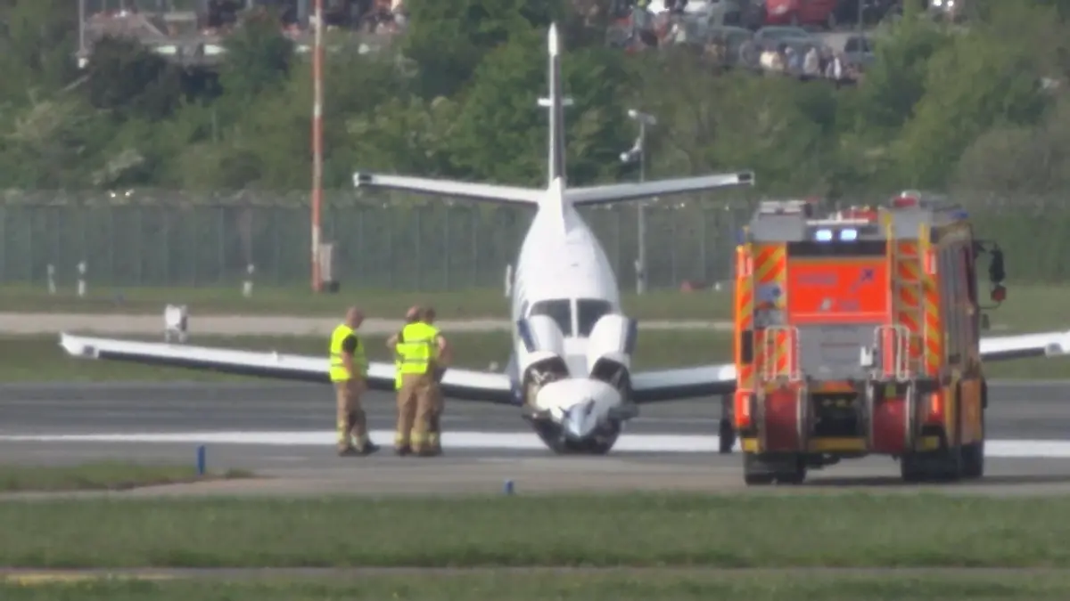 Landung geht schief – Hamburger Flughafen zwischenzeitlich dicht! Bruchlandung mit Folgen