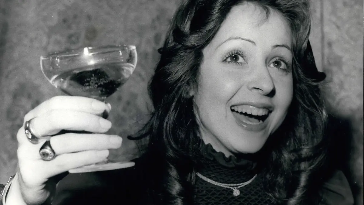 Vicky Leandros kurz nach ihrem Sieg beim ESC 1972
