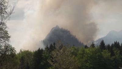 Waldbrand in Chiemgauer Alpen: Bundeswehr rückt mit Hubschraubern an