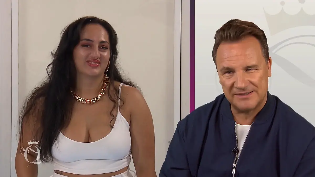 Wird die weiße Hose zum Hingucker? Susi auf dem Catwalk