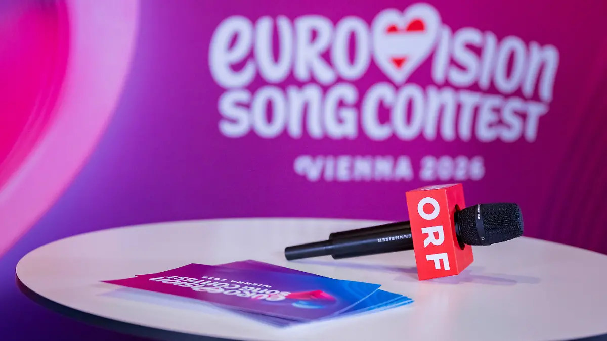 20251216 Eurovision Song Contest 2026 - ORF-Medienupdate WIEN, OESTERREICH - 16. DEZEMBER: Sujet - Symbolbild - Mediengespraech anlaesslich eines ORF Updates zum 70. ESC - Eurovision Song Contest vom 12. bis zum 16. Mai 2026 in Wien im Foyer der Halle F der Wiener Stadthalle am 16. Dezember 2025 in Wien, Oesterreich. 251216_SEPA_17_008 Copyright: xIsabellexOuvrardx SEPAxMedia