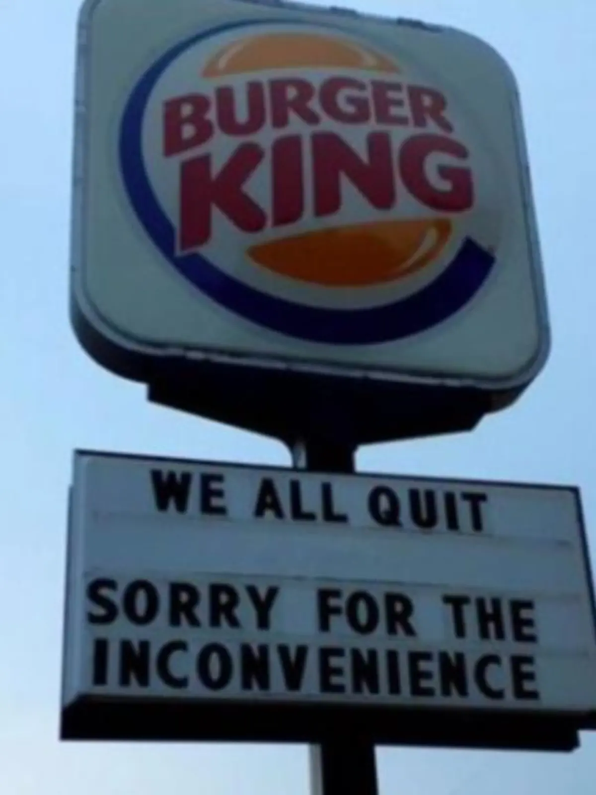 In einer Burger-King-Filiale in Nebraska (USA) kündigte das ganze Personal auf einmal.
