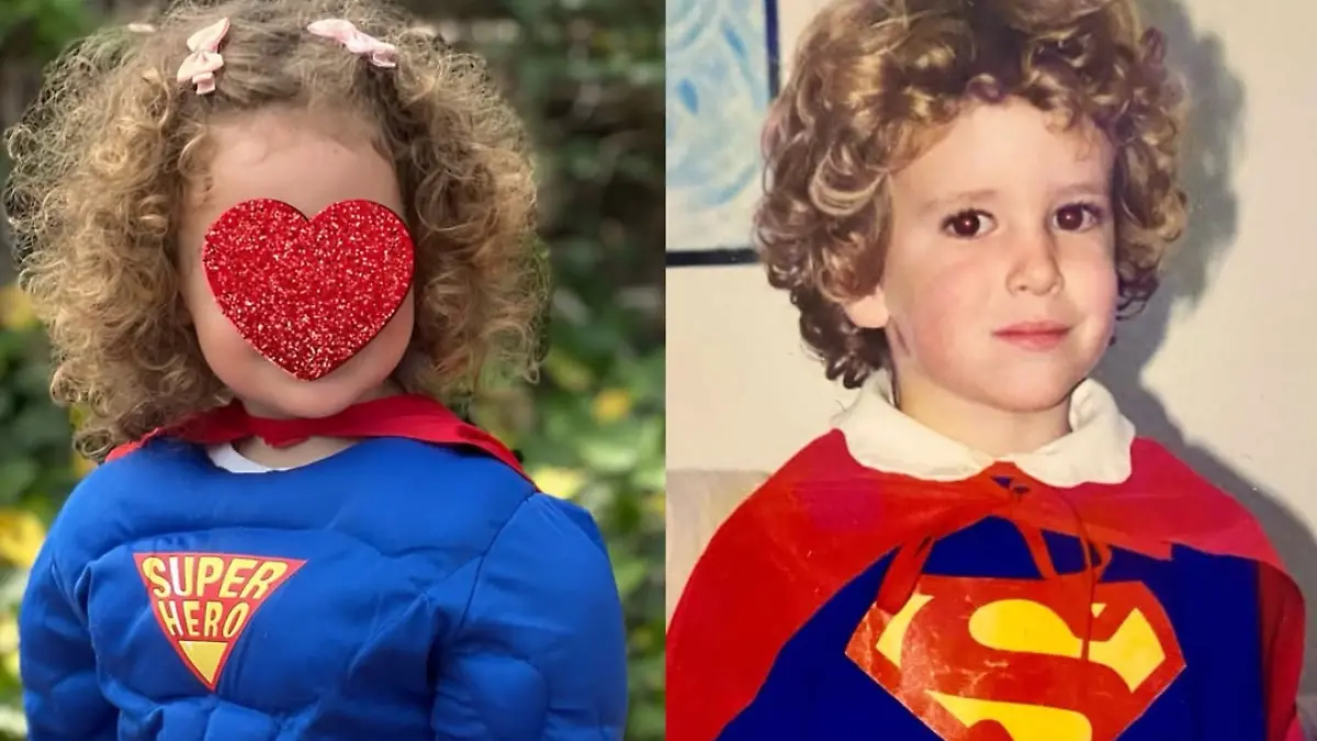 Die kleine Ana Sandra und ihr Vater Aless vor rund 30 Jahren