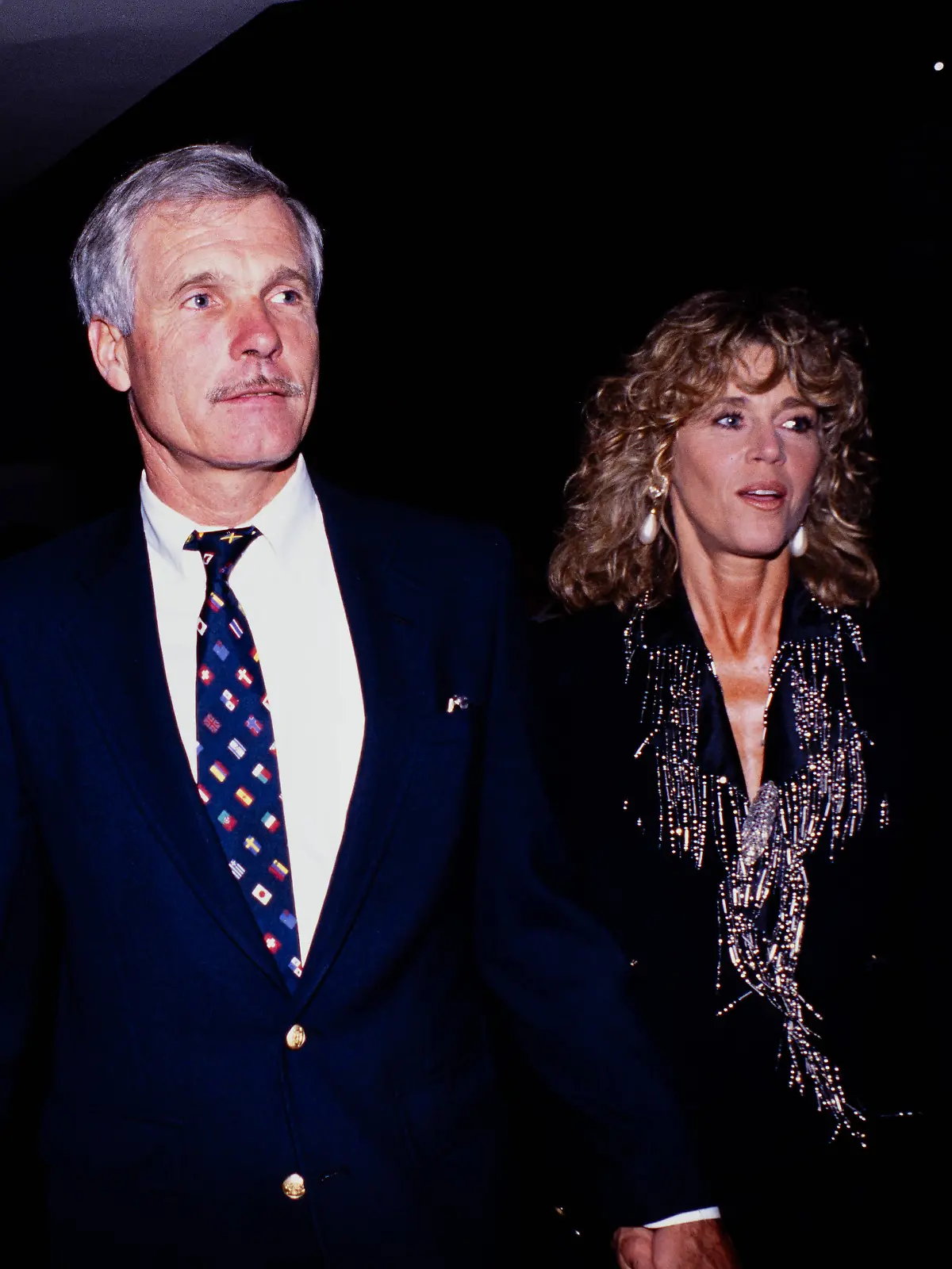 May 6, 2026, Atlanta, Georgia, USA: TED TURNER and wife Jane Fonda arrive at 10 year anniversary celebration at CNN, Atlanta,1990. Atlanta USA PUBLICATIONxINxGERxSUIxAUTxONLY - ZUMAn03_ 20260506_zaf_n03_015 Copyright: xRobinxRaynex