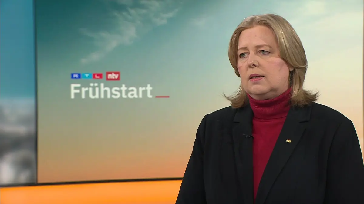 SPD-Chefin Bärbel Bas in der Sendung „Frühstart” von RTL und ntv am 8. Mai 2026
