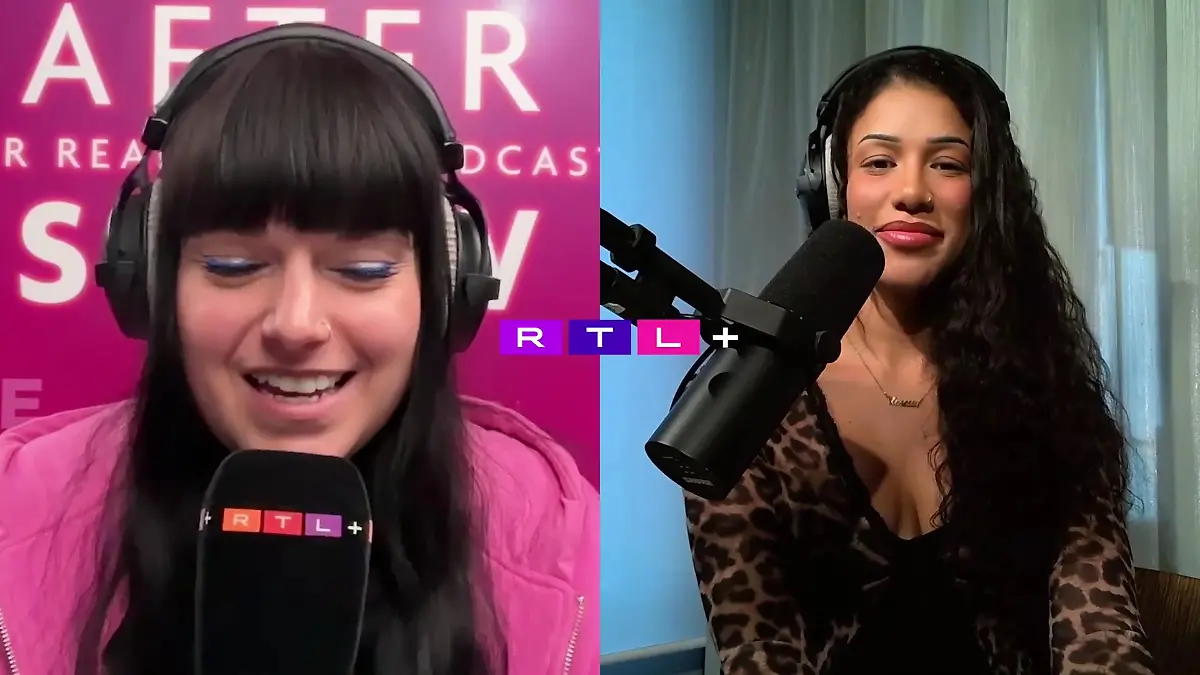 Vanessa Nwattu (rechts) spricht in „Aftershow – Der Reality-TV-Podcast” über ihren neuen Freund