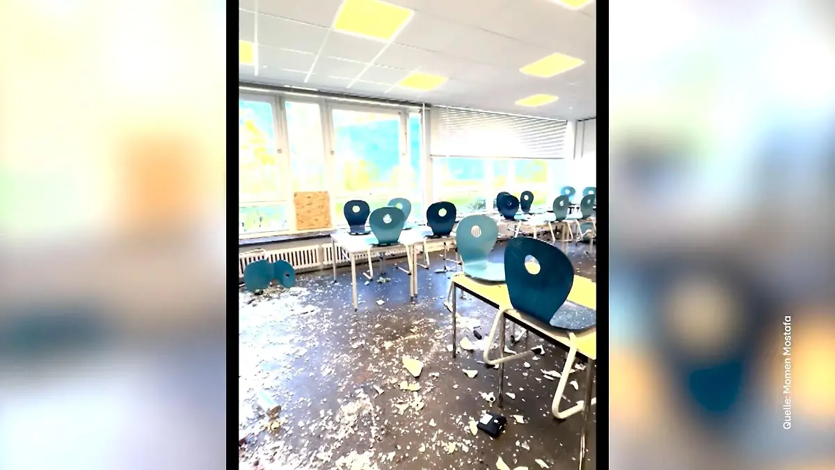 Verwüsteten zwei Jungen diese Grundschule? Zerschlagene Fensterscheiben, eingetretene Türen