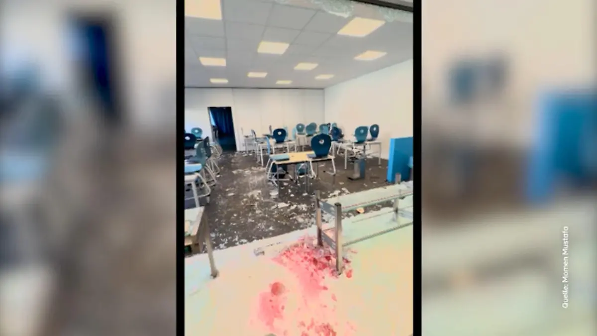 Vandalismus an Grundschule: Zwei Kinder richten enormen Schaden an Zerstörte Grundschule in Hannover