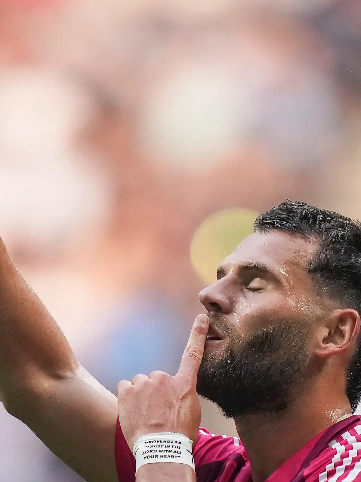 St. Louis City's Eduard Lowen celebrates his goal against the Vancouver Whitecaps during the first half of an MLS soccer match, in Vancouver, on Saturday, August 23, 2025. (Darryl Dyck/The Canadian Press via AP)
