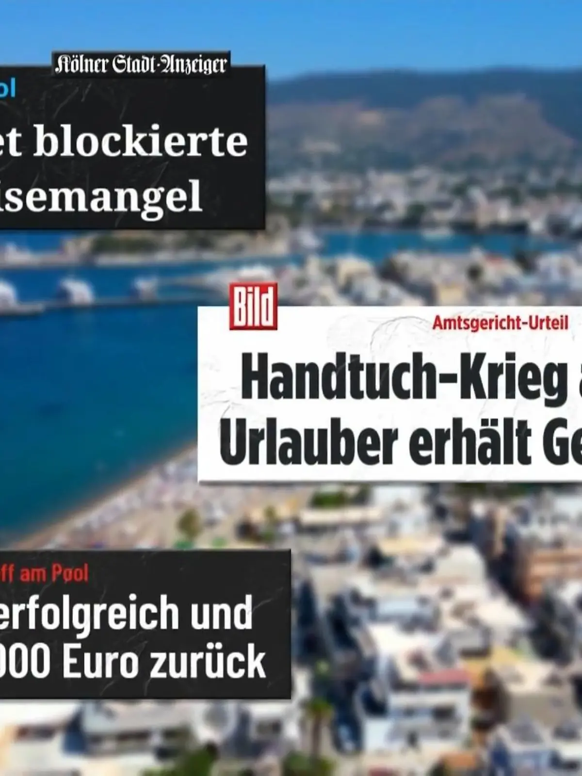 Bild zu: "Deutscher Tourist klagt erfolgreich wegen verlorenem Handtuch-Wettrennen!"