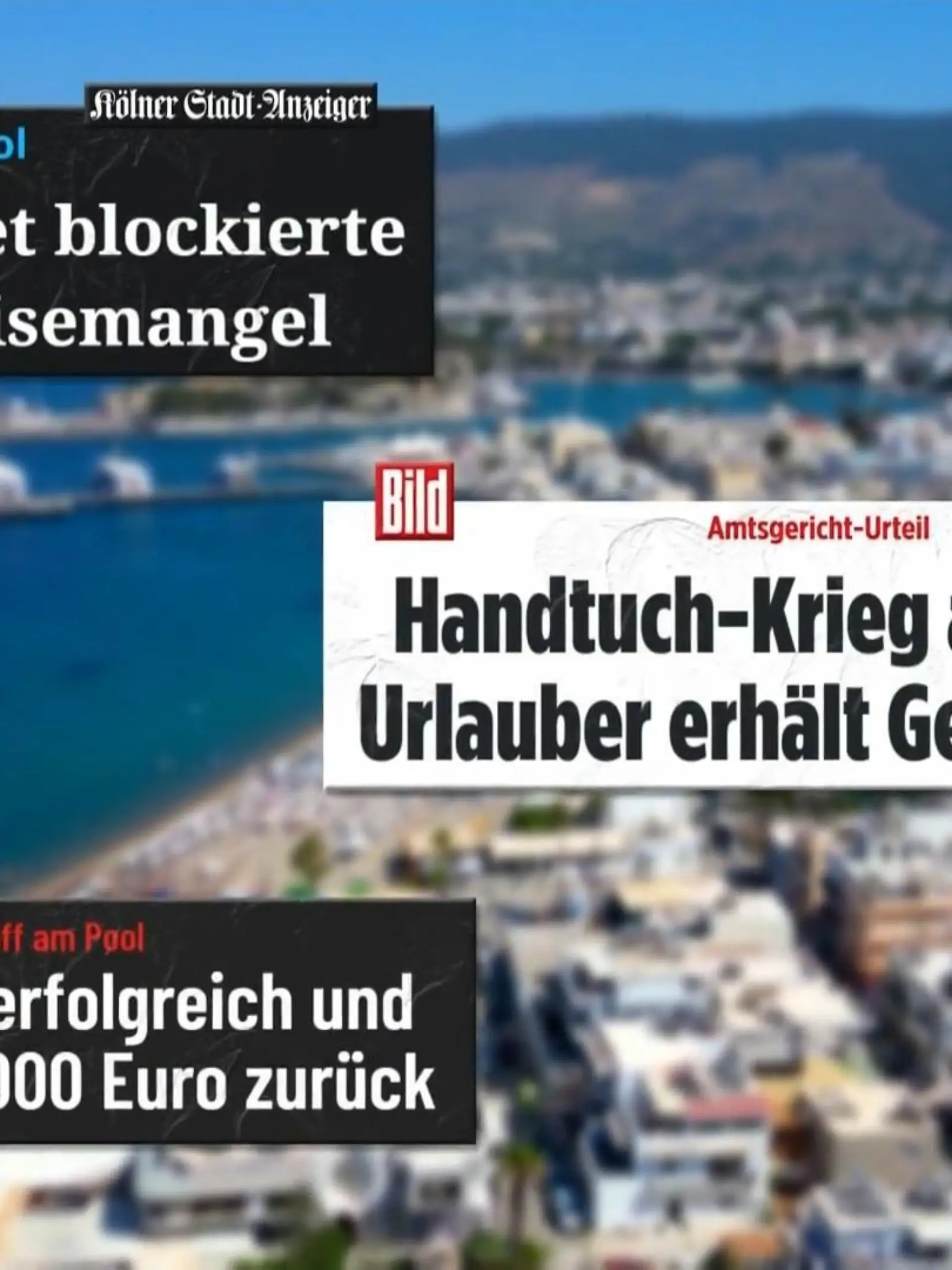 Bild zu: "Deutscher Tourist klagt erfolgreich wegen verlorenem Handtuch-Wettrennen!"