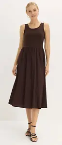 Jerseykleid in Dunkelbraun