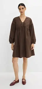 Tunika-Kleid mit Schleife