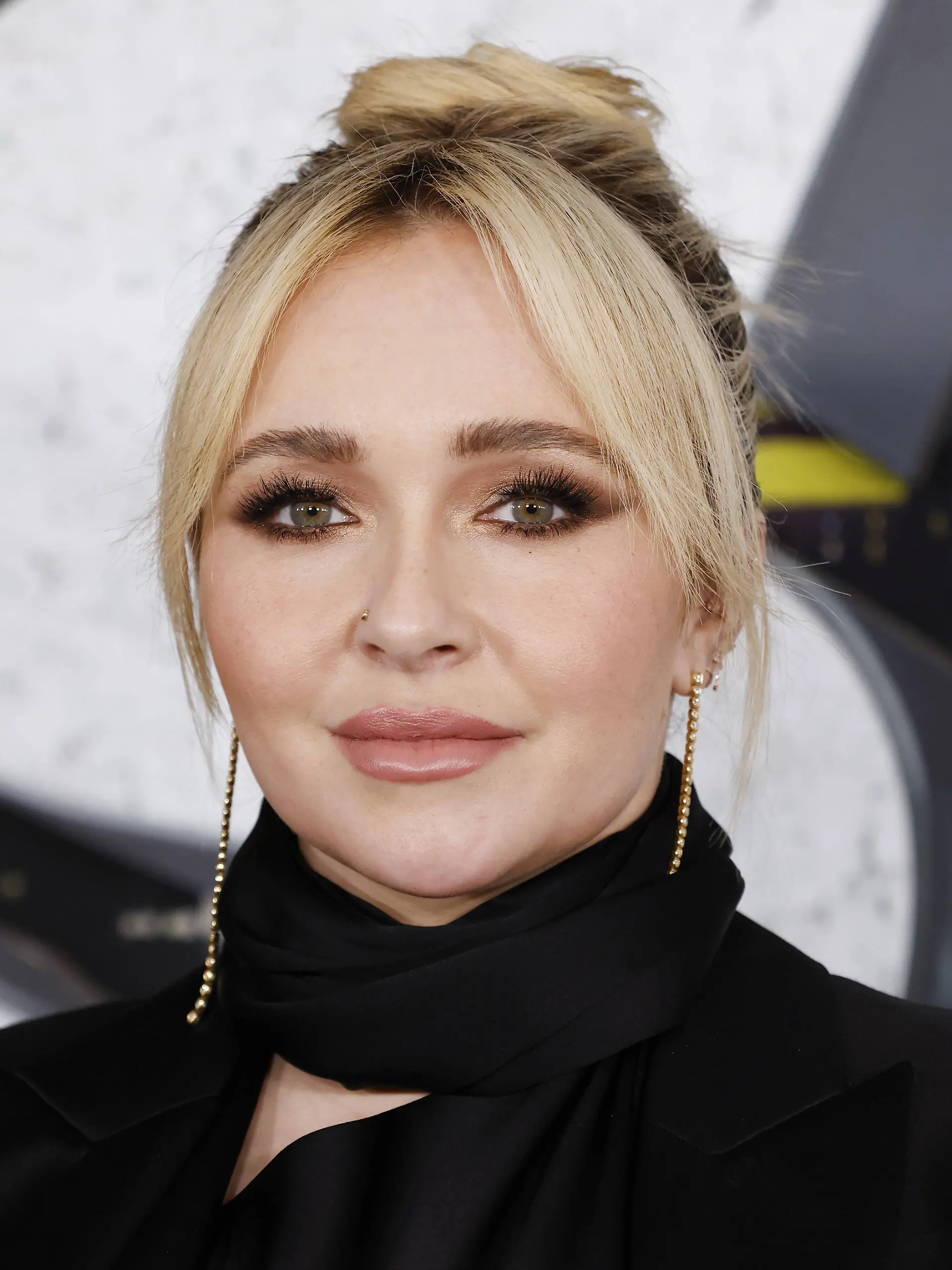 Hayden Panettiere arrives on the red carpet at the world premiere of Scream VI at AMC Lincoln Square on Monday, March 6,