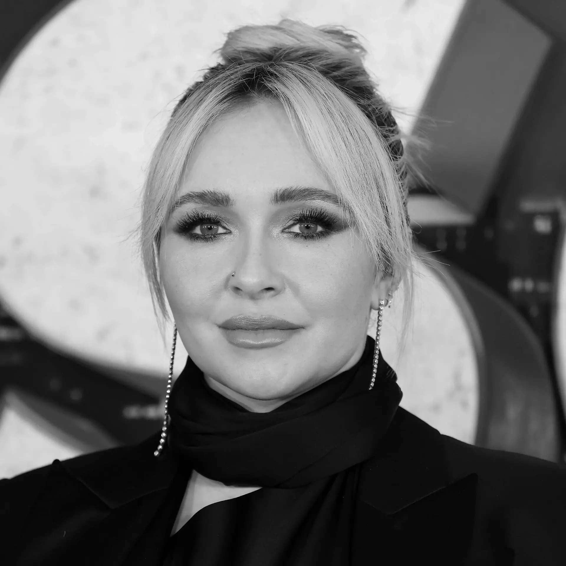 Hayden Panettiere arrives on the red carpet at the world premiere of Scream VI at AMC Lincoln Square on Monday, March 6,