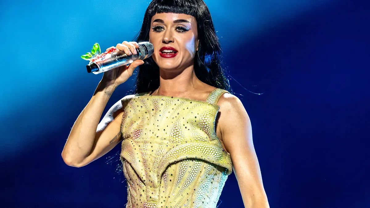 Katy Perry performs live on stage during The Life Times Tour 2025 music concert in Casalecchio di Reno, Italy, on November 2, 2025. Photo by Alessio Marini/IPA/ABACAPRESS.COM