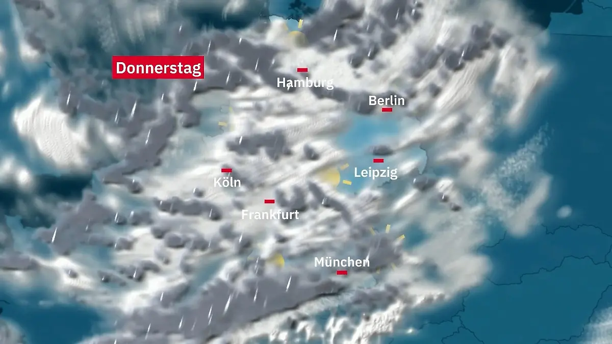 Prognose vom 11. Mai Der Regen- und Wolkenfilm für 48 Stunden