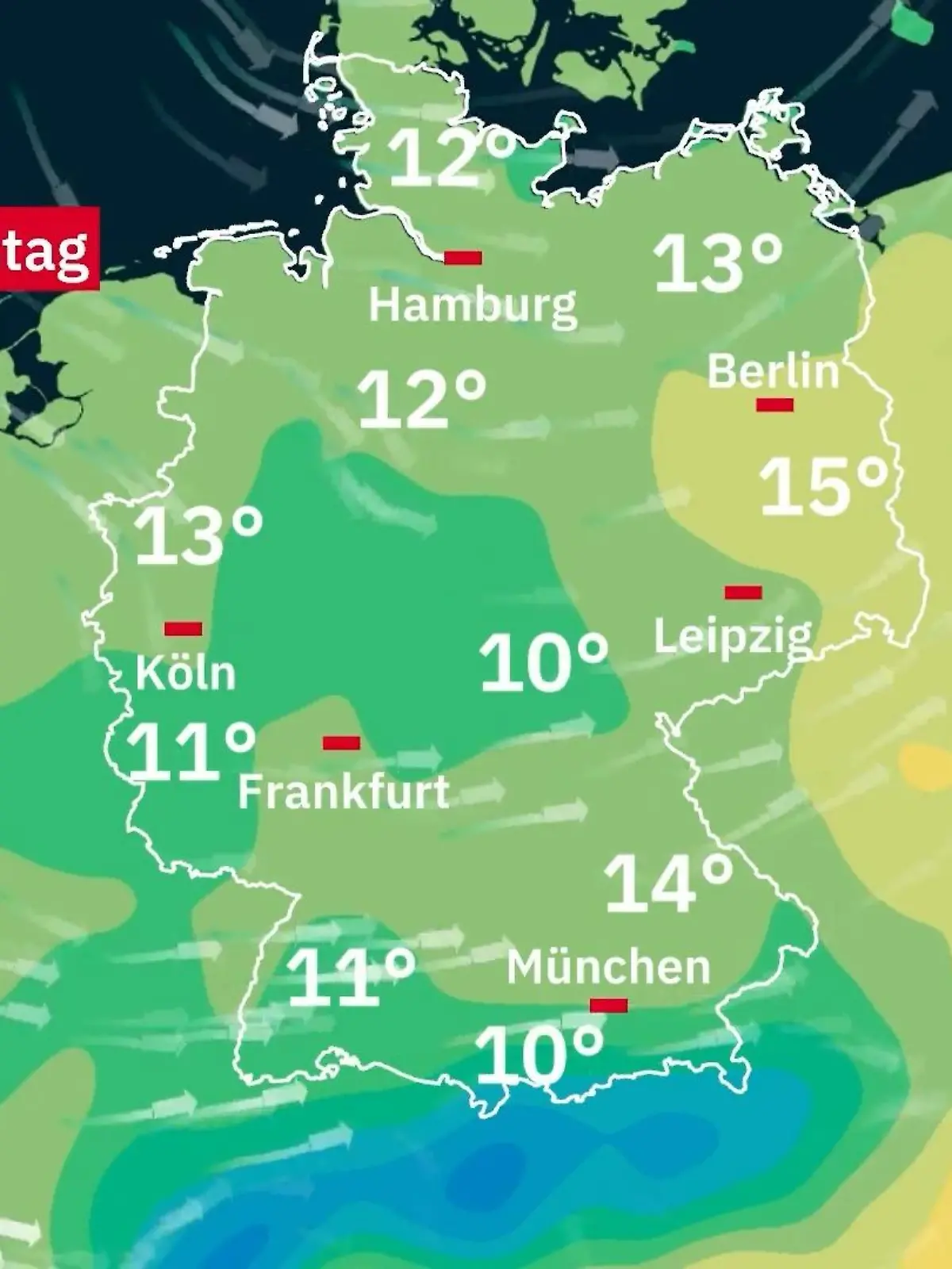 Bild zu: "Prognose vom 11. Mai"