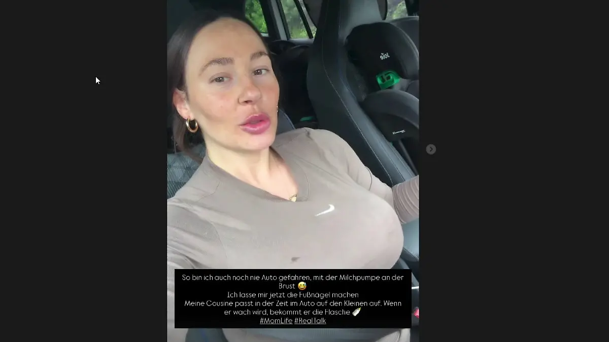 Milch abpumpen, Nägel machen, Baby kuscheln – Alessia Herren teilt bei Instagram ihren Mama-Alltag im Schnelldurchlauf