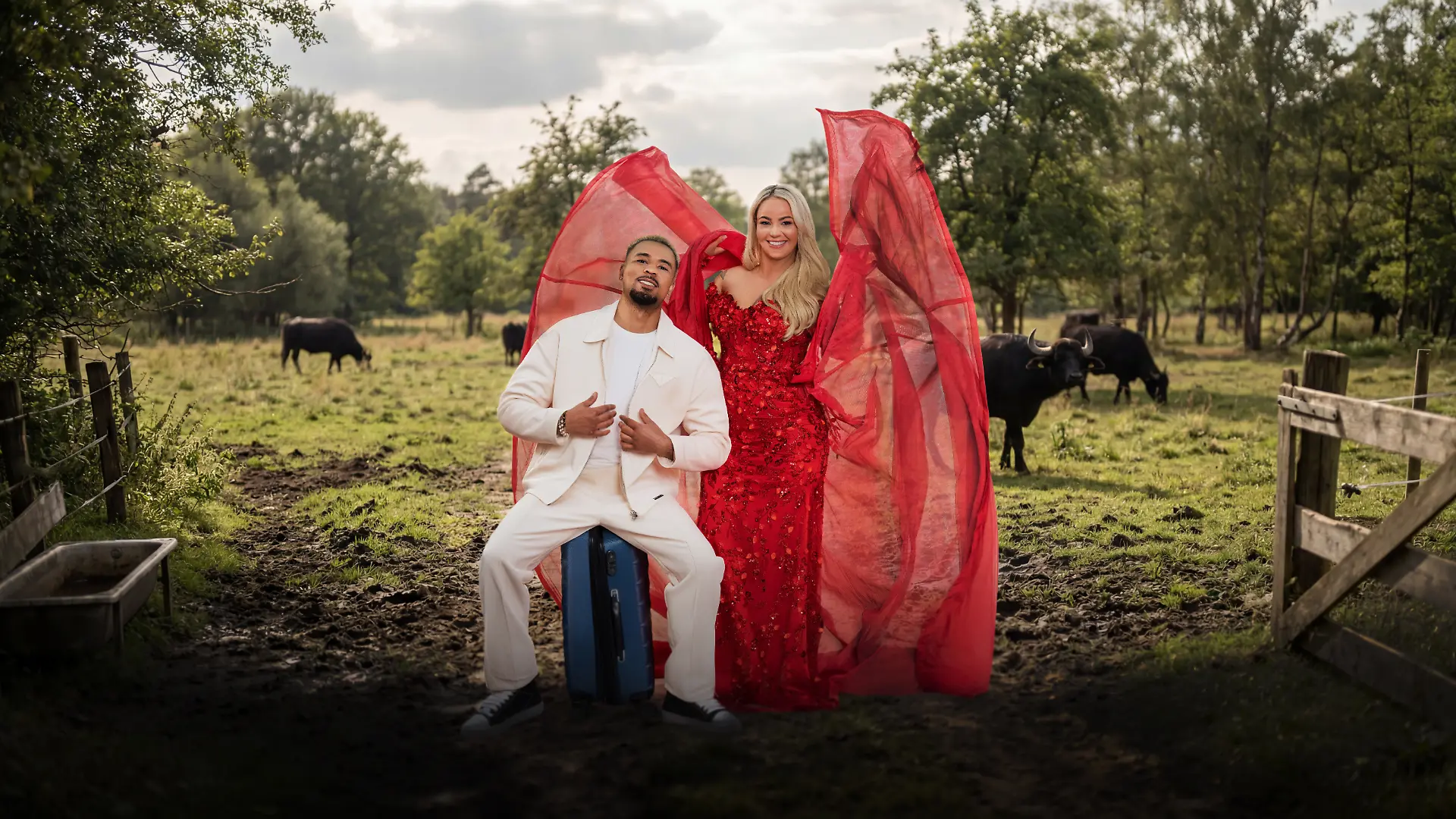 Ehemann Fabrice (29) und Rapperin Anita Latifi (30)