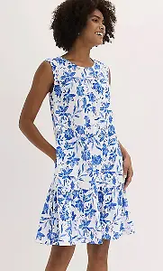 Midikleid aus reiner Baumwolle