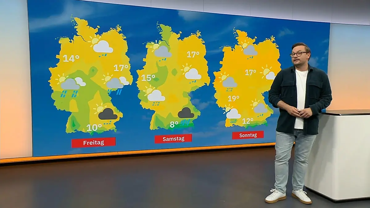 Aktuelle 3-Tage-Vorhersage Video Wetterbericht