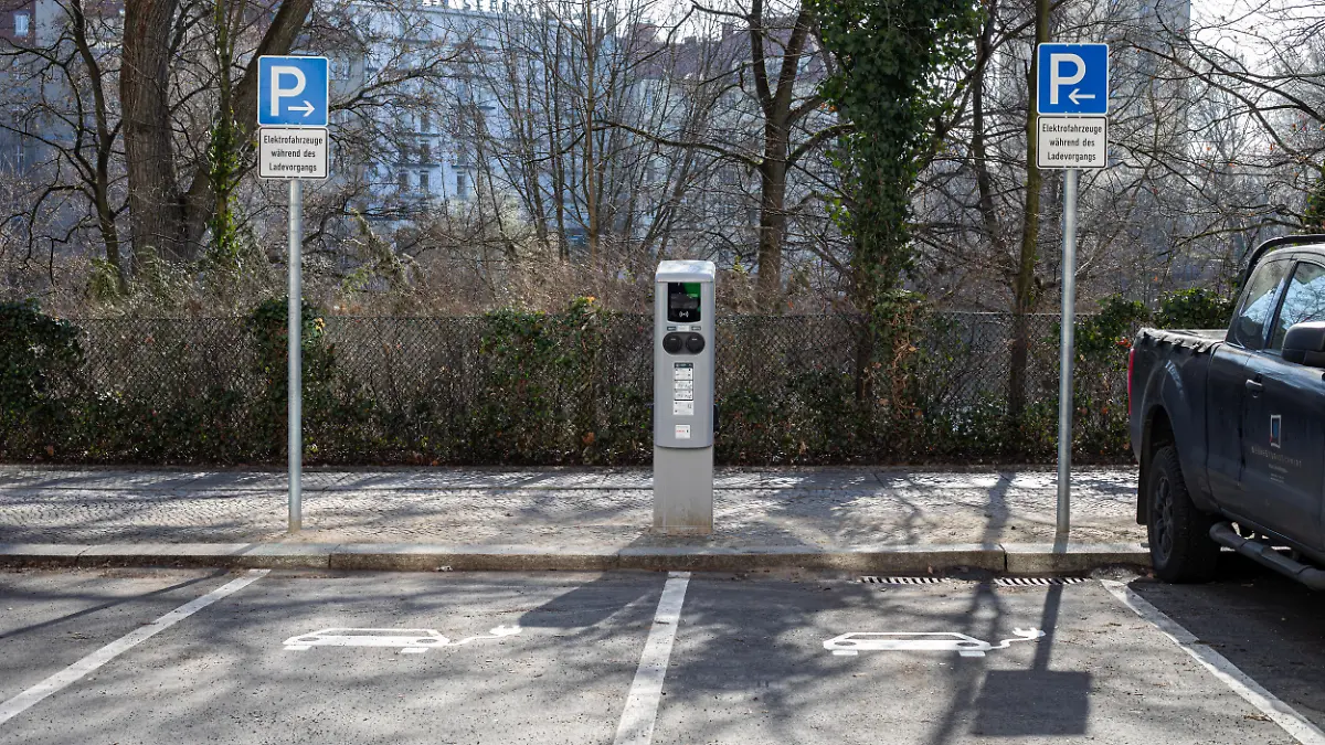 March 11, 2026, Berlin, Berlin, Germany: On Wednesday, March 11, 2026, parking spaces reserved for electric vehicles are seen beside a public charging station in Berlin. (Credit Image: © Michael Kuenne/PRESSCOV via ZUMA Press Wire