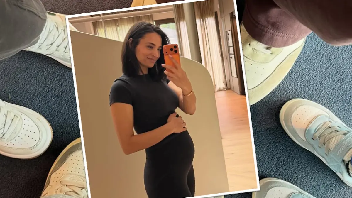 Bild zu: "Hier zeigt uns Amira Aly erstmals ihren Babybauch"