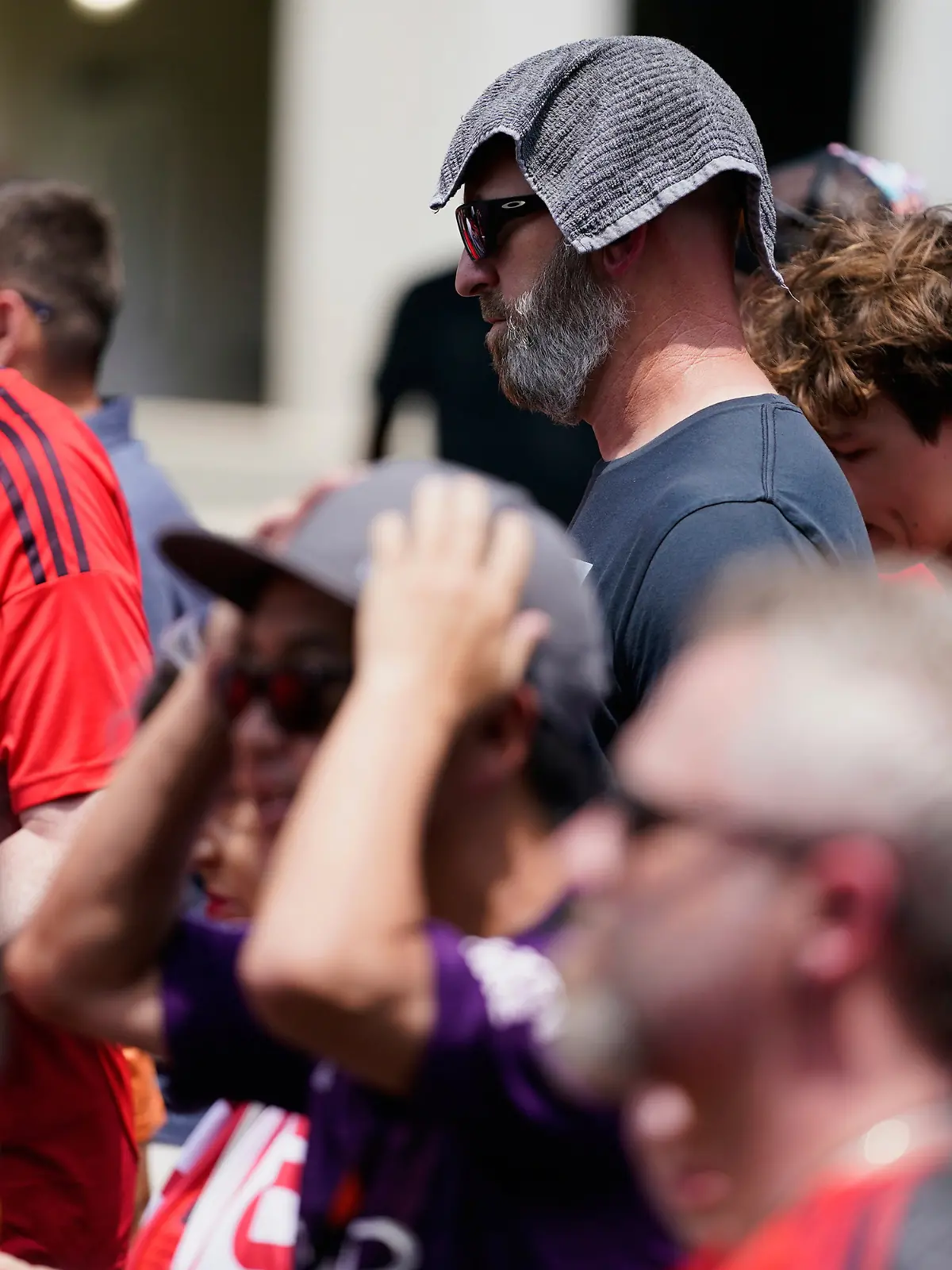 FILE - Soccer fans wait in line to enter Bank of America Stadium for a Club World Cup game, June 24, 2025, in Charlotte, N.C. (AP Photo/Erik Verduzco, File)