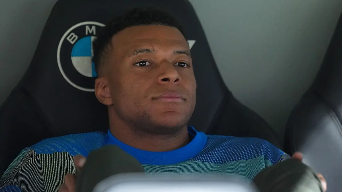 Real Madrids Kylian Mbappé kam im Spiel gegen Real Oviedo erst in der 68. Minute von der Bank.