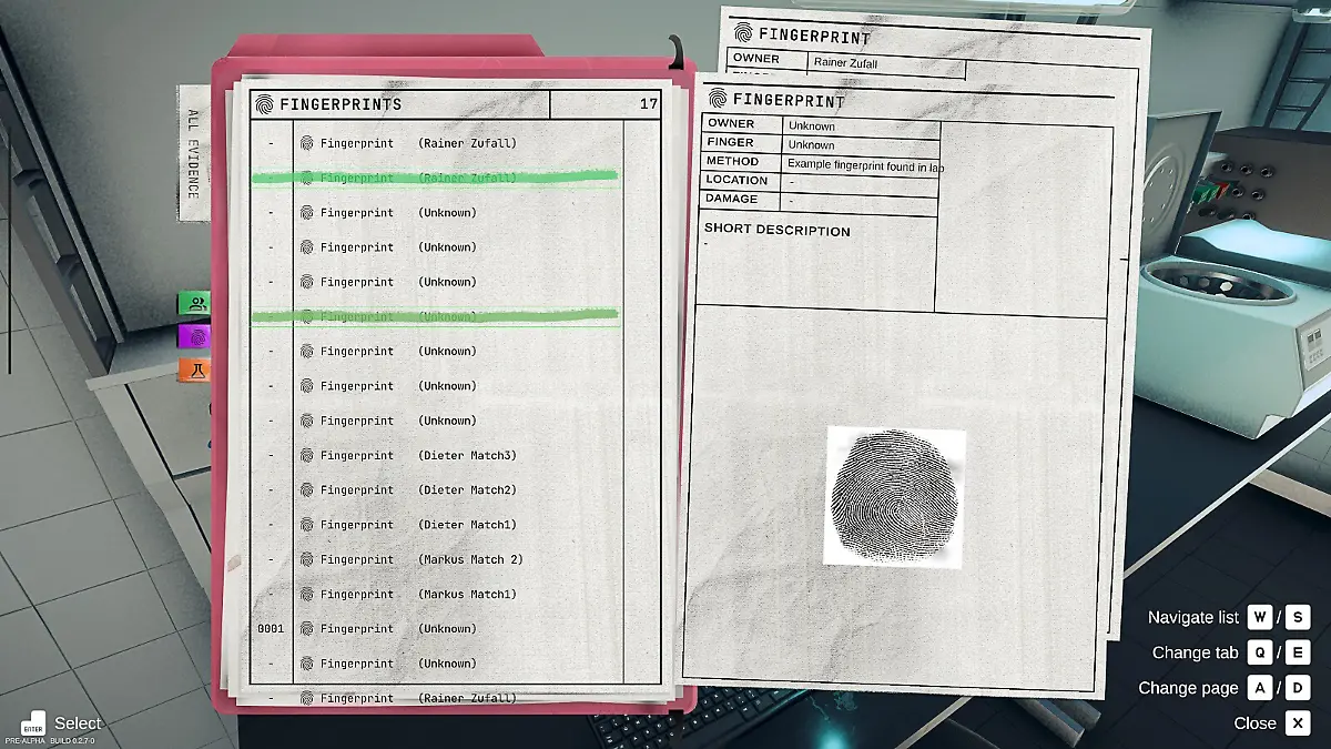 Dieses von Binary Impact zur Verfügung gestellte Foto zeigt einen Screenshot des Videospiels «Forensics: Crime Scene Detective». In dem geplanten Videospiel können die Spielerinnen und Spieler selbst an Tatorten ermitteln. Das Spiel entsteht in Kooperation mit dem Landeskriminalamt (LKA) Rheinland-Pfalz und wird von der Firma Binary Impact aus dem Westerwald entwickelt. +++ dpa-Bildfunk +++