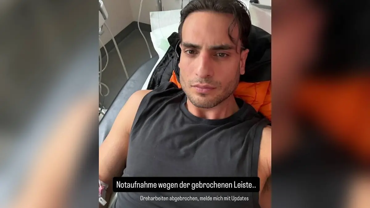 Timur Ülker meldet sich in seiner Instagram-Story aus der Notaufnahme.