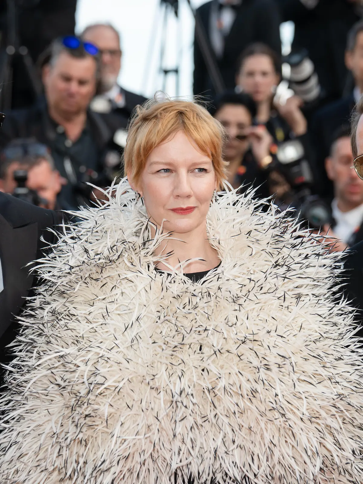 Pawel Pawlikowski Sandra Huller and August Diehl attend the competition screening red carpet of the movie Fatherland during the 79th Cannes Film Festival Cannes France 2026-05-14