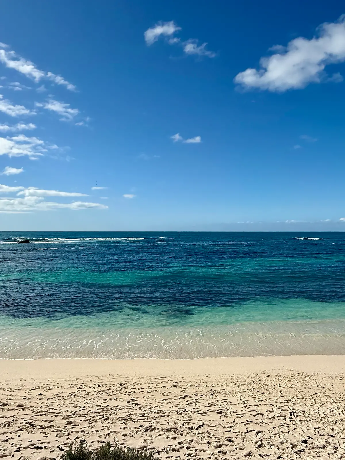 Ein Strand ist auf Rottnest Island an der australischen Westküste. (zu dpa: «13-Jähriger rettet Familie nach stundenlangem Kampf im Meer») +++ dpa-Bildfunk +++
